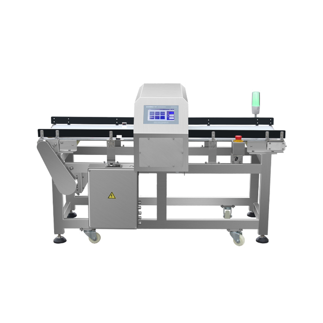 Industrial metal detector detecting impurity in product conveyor type automatic rejection