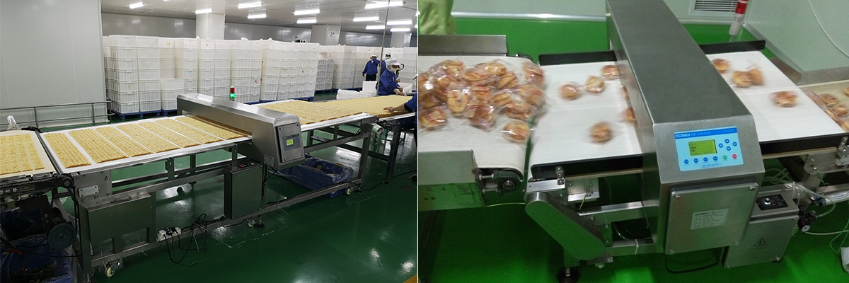 AEC500C 金检机皮带 糕点类 现场应用图片