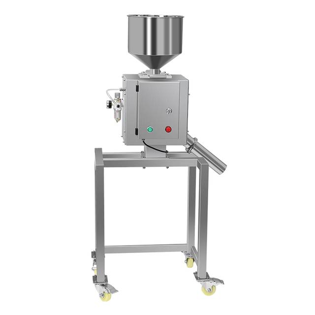 Gravity fall metal detector for bulk material particle granule flake slice powder